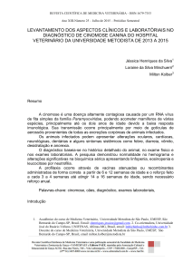 levantamento dos aspectos clínicos e laboratóriais no diagnóstico