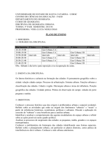 Geografia Urbana I - Faed