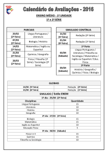 ENSINO MÉDIO - 1ª UNIDADE 1ª e 2ªSÉRIE SIMULADO / Estilo