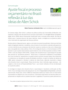 Ajuste fiscal e processo orçamentário no Brasil: reflexão à luz das
