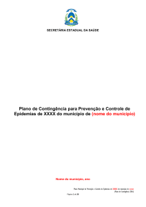 Plano de Contingência para Prevenção e Controle de