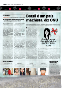 Brasil é um país machista, diz ONU