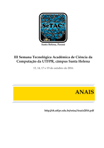 Anais2016 - Universidade Tecnologica Federal do Paraná