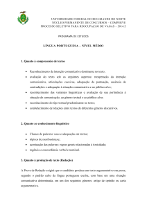 Programa de estudos (divulgado em 10/02/2014)