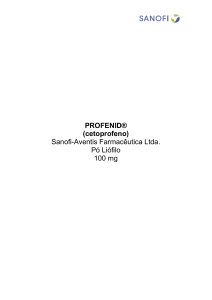 PROFENID® (cetoprofeno) Sanofi-Aventis Farmacêutica