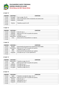 Agenda Online - Educandário Santa Teresinha