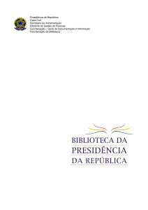 Presidência da República Casa Civil Secretaria de
