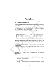 Manual do montador LEG (lasm) e dos simuladores - IC