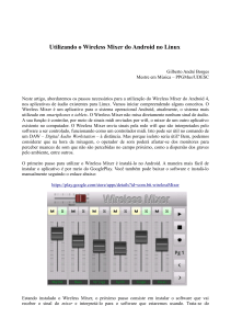 Utilizando o Wireless Mixer do Android no Linux