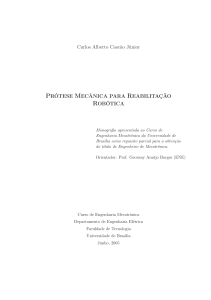 Carlos Alberto Cascão Júnior PRÓTESE MECÂNICA PARA