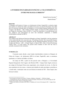 a interdisciplinaridade em prática: uma experiência