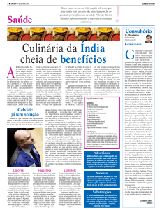 Culinária da Índia cheia de benefícios