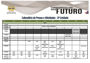 Data 1ºA 1ºB 1ºC 2ºA 2ºB 2ºC 2ºD 3ºA 3ºB 3ºC Maio 30 (2ªf) 01 (3ªf