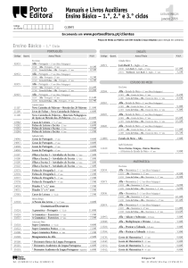 Manuais e Livros Auxiliares Ensino Básico – 1.°, 2.° e