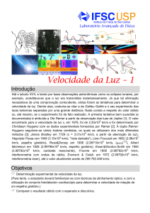 Velocidade da Luz – 1 - IFSC-USP