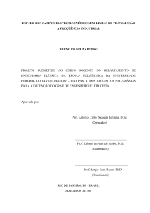 estudo dos campos eletromagnéticos em linhas de transmissão a