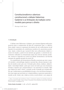 Constitucionalismo e abertura constitucional: o debate Habermas