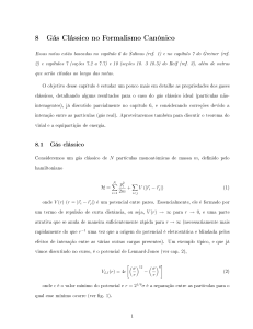 8 Gás Clássico no Formalismo Canônico