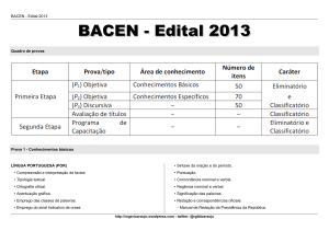 BACEN - Edital 2013
