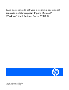 Guia do usuário do software de sistema operacional instalado de