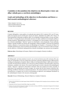 Caminhos (e descaminhos) dos objetivos em dissertações