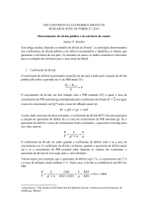 Determinantes da dívida - Continental Economics Institute