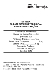 Manual Técnico Oficial Alicate Amperímetro Digital ET-3200A