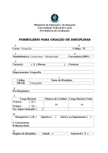 Cartografia - Departamento de Geografia UFC