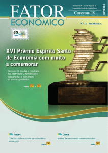 XVI Prêmio Espírito Santo de Economia com muito a - corecon-es