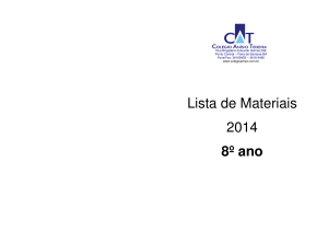 Lista de Materiais 2014 8º ano