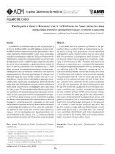 relato de caso - Associação Catarinense de Medicina