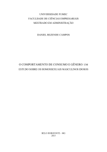 o comportamento de consumo e gênero