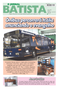Ônibus percorrerá Itália anunciando o evangelho