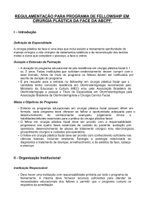 regulamentação para programa de fellowship em cirurgia - aborl-ccf