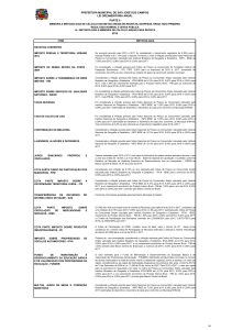 Metodologia e Memória de Cálculo Anuais para Receita