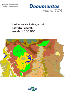 Unidades de Paisagem do Distrito Federal, escala 1:100.000.