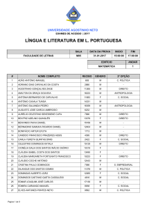 língua e literatura em l. portuguesa