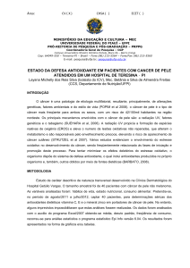 estado da defesa antioxidante em pacientes com cancer de pele