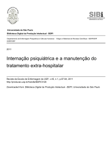 Internação psiquiátrica e a manutenção do tratamento