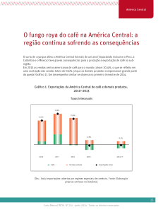 O fungo roya do café na América Central: a região continua