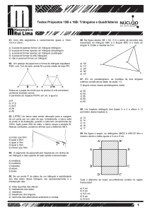 Testes Propostos 15B e 16B: Triângulos e Quadriláteros