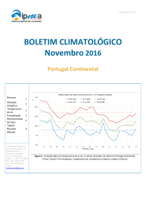 BOLETIM CLIMATOL Novembro BOLETIM CLIMATOLÓGICO