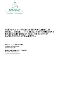 os efeitos das ações de responsabilidade socioambiental