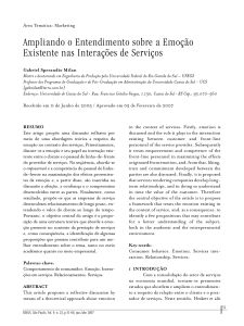 Ampliando o Entendimento sobre a Emoção Existente nas