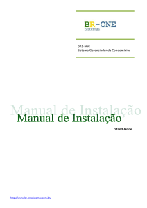 BR1-SGC: Manual de instalação - Local (Stand - BR