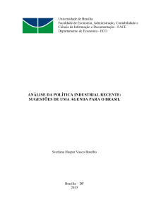 análise da política industrial recente: sugestões de - BDM