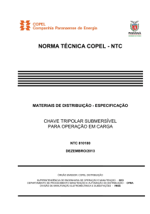 norma técnica copel - ntc materiais de distribuição