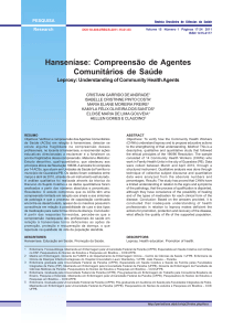 Hanseníase: Compreensão de Agentes Comunitários de Saúde