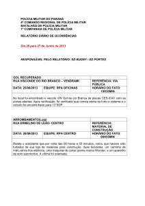 POL&Iacute;CIA MILITAR DO PARAN&Aacute; 4&ordm; COMANDO REGIONAL DE