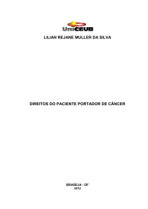 lilian rejane muller da silva direitos do paciente portador de câncer